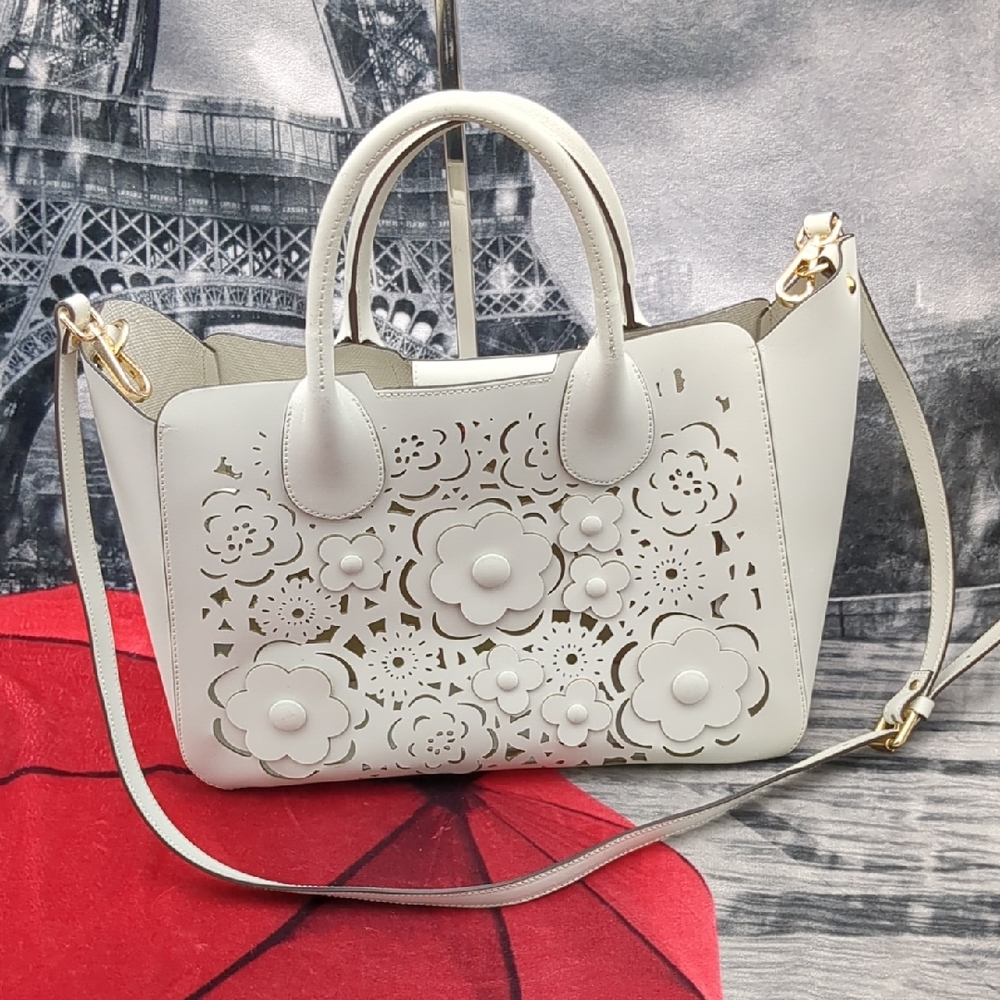 Gianni Notaro Floral Leather Bag - Picture 2 of 12